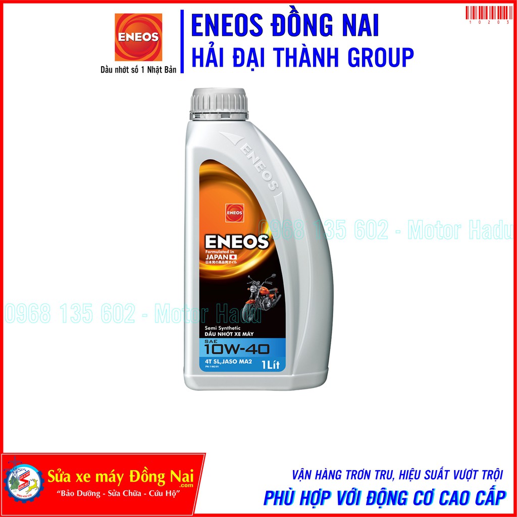Dầu nhớt xe số ENEOS Số 1 Nhật Bản 10W40 0.8L/1L