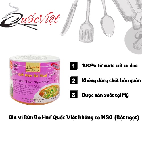 Gia Vị Nấu Bún Bò Huế Chay Cốt Quốc Việt 300g - Nhập Khẩu USA