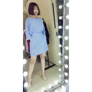 Váy liền tay cánh dơi cut out bên eo