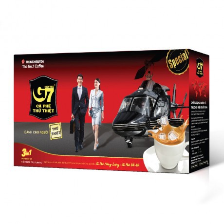 Combo 2 hộp Cà phê hòa tan Trung Nguyên 3in1 G7 (hộp 21) - tặng 2 gói G7