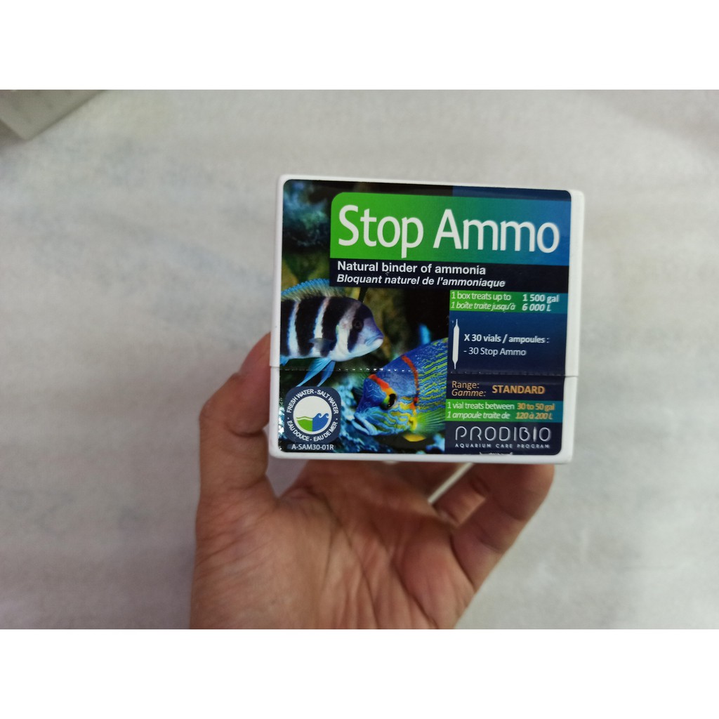 Bio STOP AMMO cho hồ thủy sinh - Vi sinh Cao cấp hồ cá - Vi sinh Hồ thủy sinh- hồ nước mặn