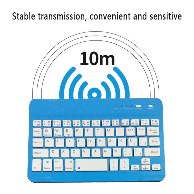Bàn phím bluetooth không dây mini 8 inch dạng phẳng chuyên dụng cho tablet/điện thoại