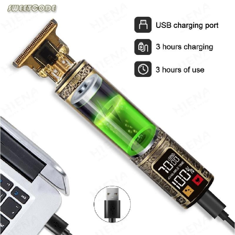 Tông Đơ Cắt Tóc / Cạo Râu Chuyên Dụng T9 Kết Nối USB