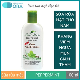 Sữa rửa mặt nam giảm viêm giảm mụn Peppermint Extract Facial Cleansing Gel 100ml