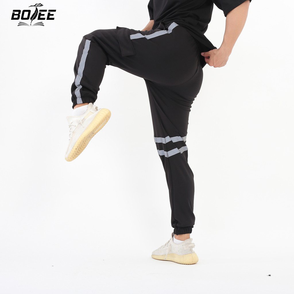 Quần jogger túi hộp Phản Quang BOTEE unisex nam nữ chất poly cao cấp | BigBuy360 - bigbuy360.vn