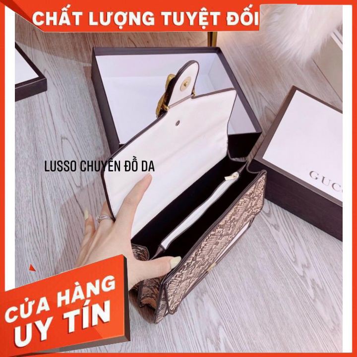 Túi xách nữ đầu rồng phối da rắn - BẢO HÀNG 1 ĐỔI 1- mẫu túi da sang trọng, lịch sự