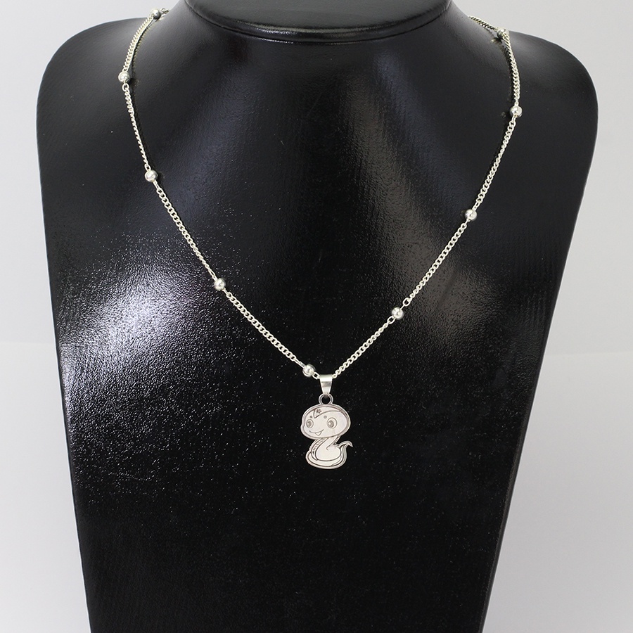 Dây chuyền bạc cho bé hình con rắn khắc tên DCT0070 Trang Sức TNJ