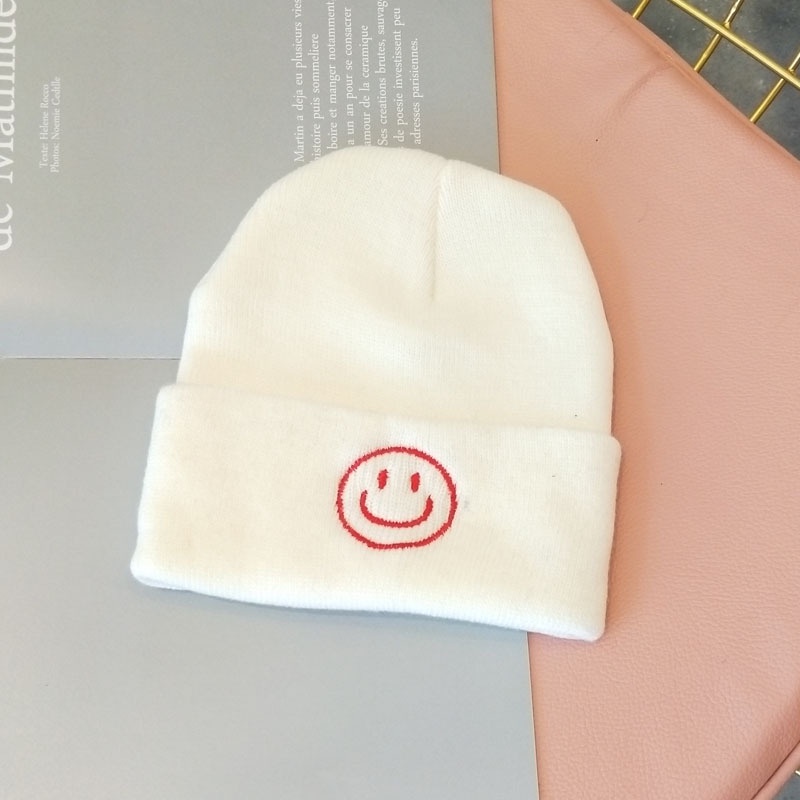 Mũ Nón Len Smile Mặt Cười nhiều màu ảnh thật - L10