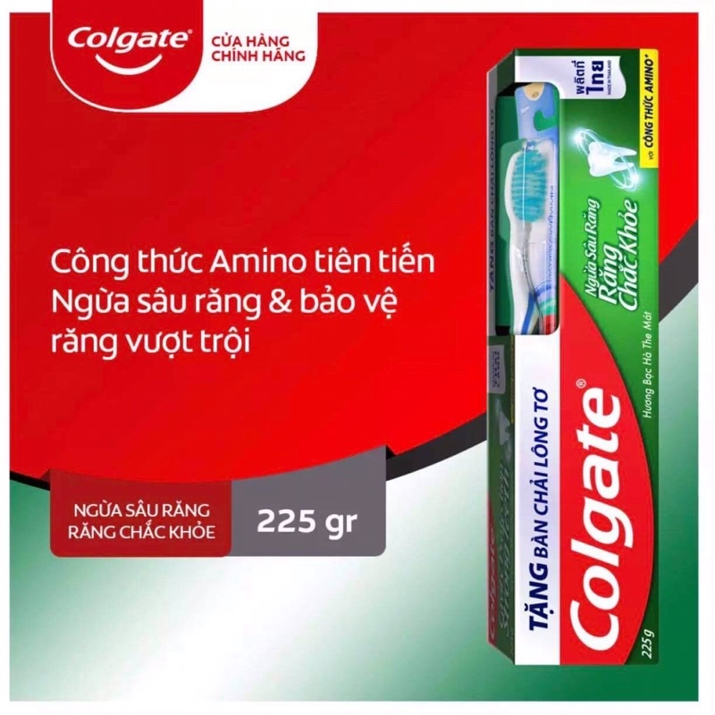 Kem đánh răng Colgate ngừa sâu răng 225gr tặng bàn chải