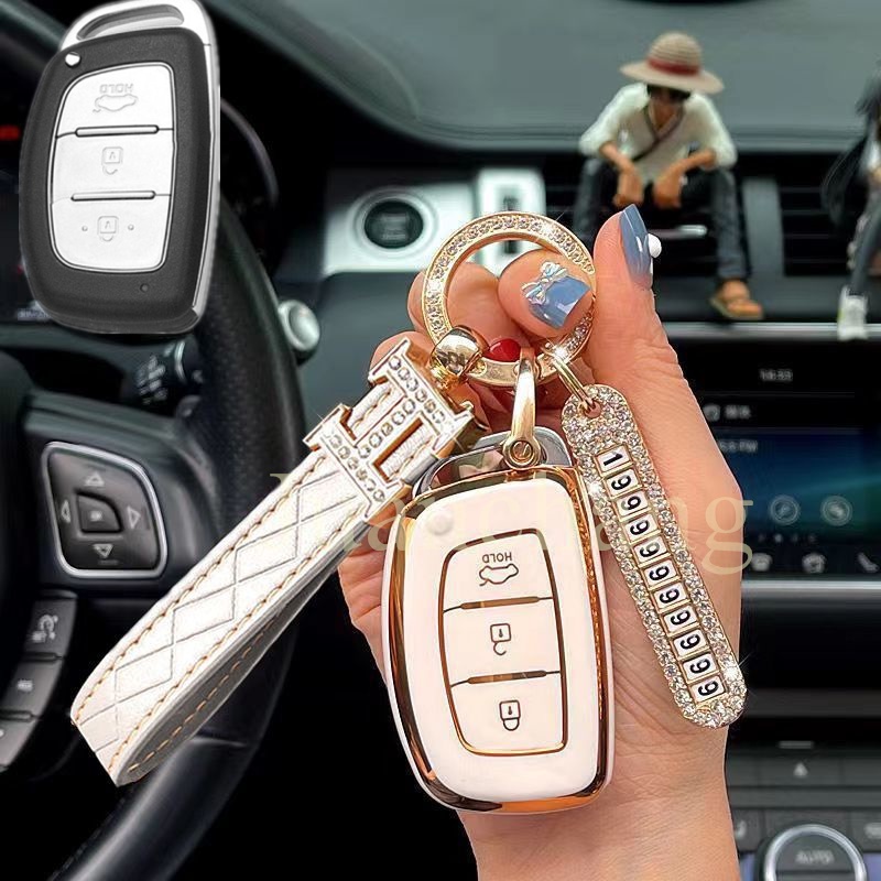 Vỏ TPU Bảo Vệ Chìa Khóa Điều Khiển Từ Xa Cho Hyundai ix35 i30 i20 Tucson Sonata Fe Creta Elantra ix25 ix45 i10 i40 Verna Solaris Mistra Elantra ốp chìa khoá Hyundai i10, Tucson, Elantra. chìa thông minh