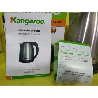 Ấm Siêu Tốc inox mờ KANGAROO KG338