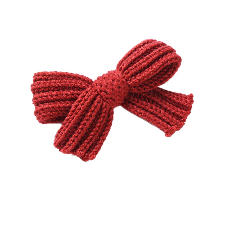 Kẹp Tóc Vải Len Kiểu Công Chúa Dễ Thương Thời Trang Mùa Đông Cho Bé Gái