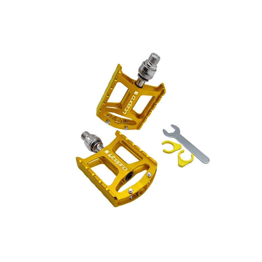 Bàn đạp Litepro hợp kim nhôm tháo gắn nhanh tiện lợi cho xe đạp Brompton S5