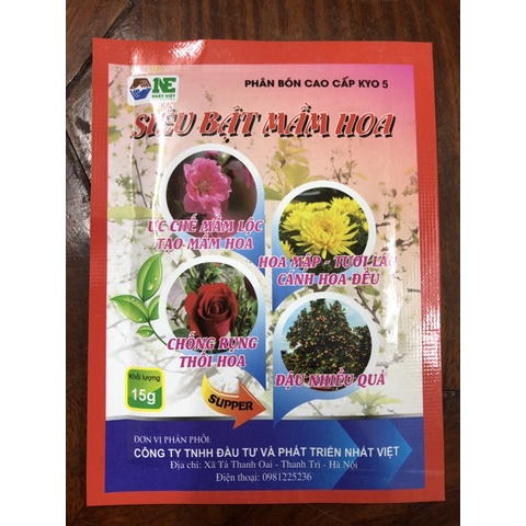 SIÊU BẬT MẦM HOA chuyên dùng cho hoa hồng , hoa lan , mai , cúc , huệ ,cây cảnh (kích hoa)