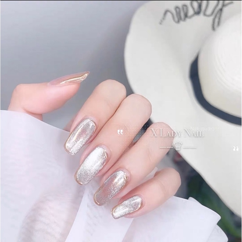 Mắt mèo kim cương bạc siêu hot