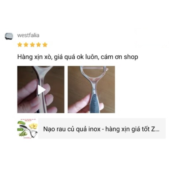 [HÀNG XỊN - XUẤT ĐỨC] Nạo Rau Củ Quả Inox Hàng Hiệu Xuất Đức ZWILLING