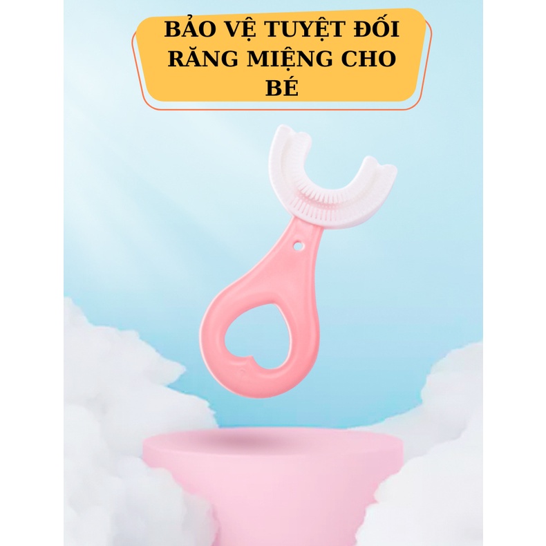 Bàn Chải Đánh Răng Cho Bé, Bàn Chải Chữ U Silicon Mềm Mại Cho Bé Từ 2 Đến 6 Tuổi BabyShop