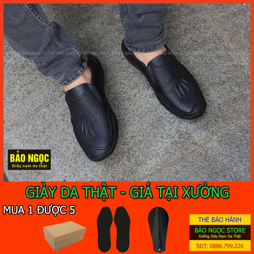 Giày lười nam ĐẾ KHÂU CỰC BỀN 🎁 Giày da nam thiết kế trẻ trung năng động ✅ Da bò tấm🎁 Bảo hành nổ da 12 tháng ✅ Mã KH89