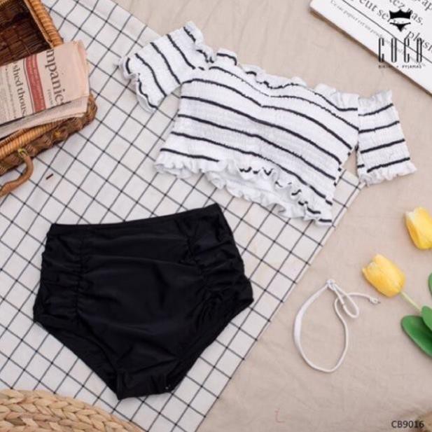 𝐂ự𝐜 𝐑ẻ XẢ 🚀 | Ảnh Thật | (Có sẵn) đồ bơi/ bikini trễ vai cộc tay áo kẻ sọc . 2020 Sale 1 Xinh Chuẩn . ! ' ' ˇ | BigBuy360 - bigbuy360.vn