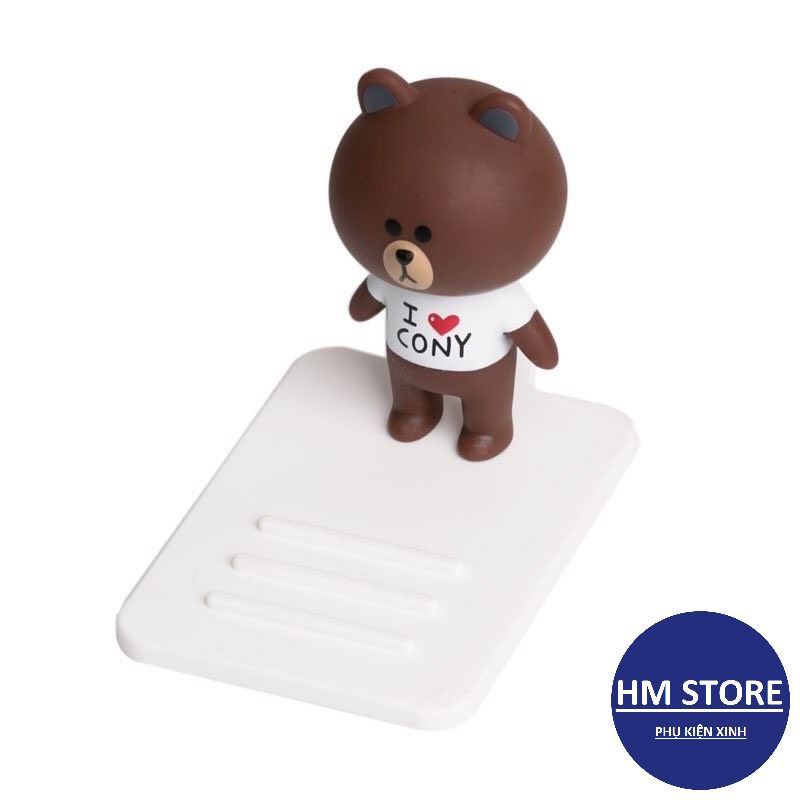 Giá đỡ điện thoại Thỏ cony, Gấu Brown, Vịt vàng siêu đáng yêu