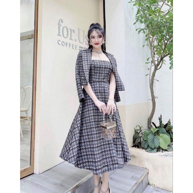 Vải tweed xô sợi