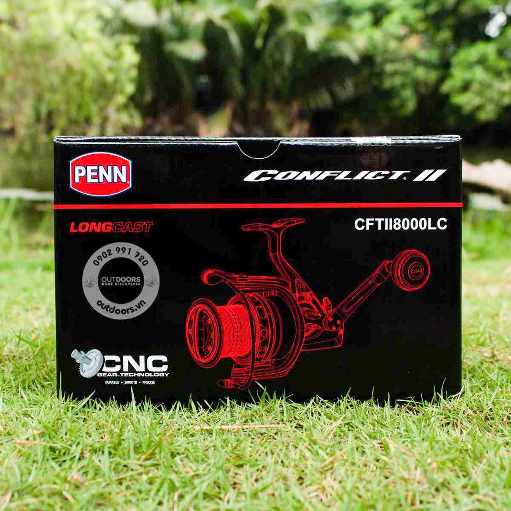 Máy đứng Penn Conflict II Long Cast Sping CFTII 4000/ 5000/ 6000/ 7000/ 8000