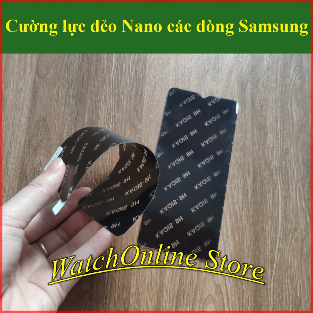 Cường lực dẻo nano cho samsung A10 / A20 / A30 / A40 / A50 / M10 / M20 / M30 ...