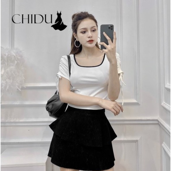 [ Mã WASTAPR giảm 10K đơn 50K] CHIDU Áo phông rút tay nữ tính SP366 | BigBuy360 - bigbuy360.vn