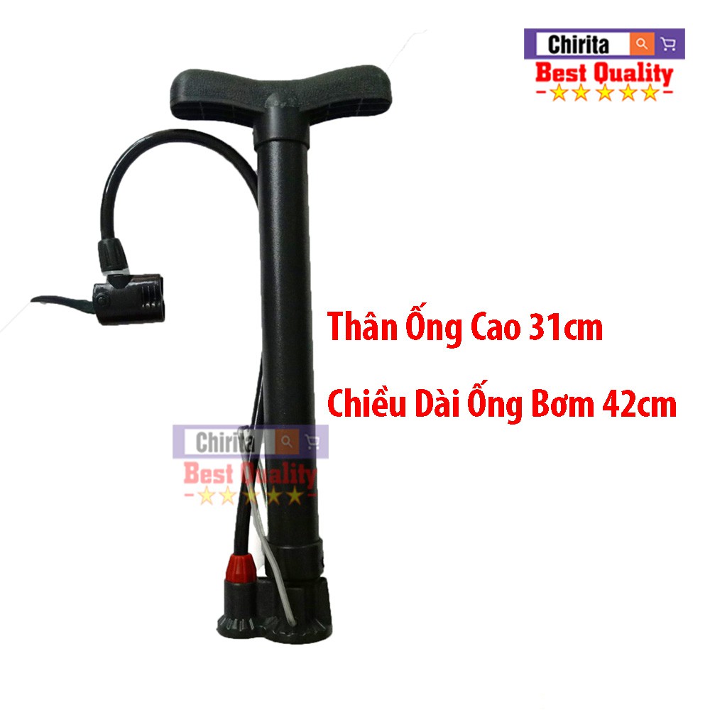 Bơm Xe Đạp Mini - Ống Bơm TIện Dụng Nhỏ Gọn - Ống Sắt Siêu Bền Cao Cấp