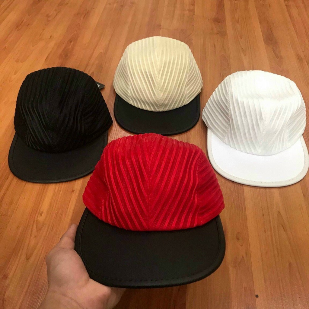 Mũ Lưỡi Trai Vải Dù Cao Cấp Jussy Họa Tiết Sọc Gân Cá Voi Kiểu Dáng Nón Lưỡi Trai Nam Nữ Thời Trang Full Tem Mạc