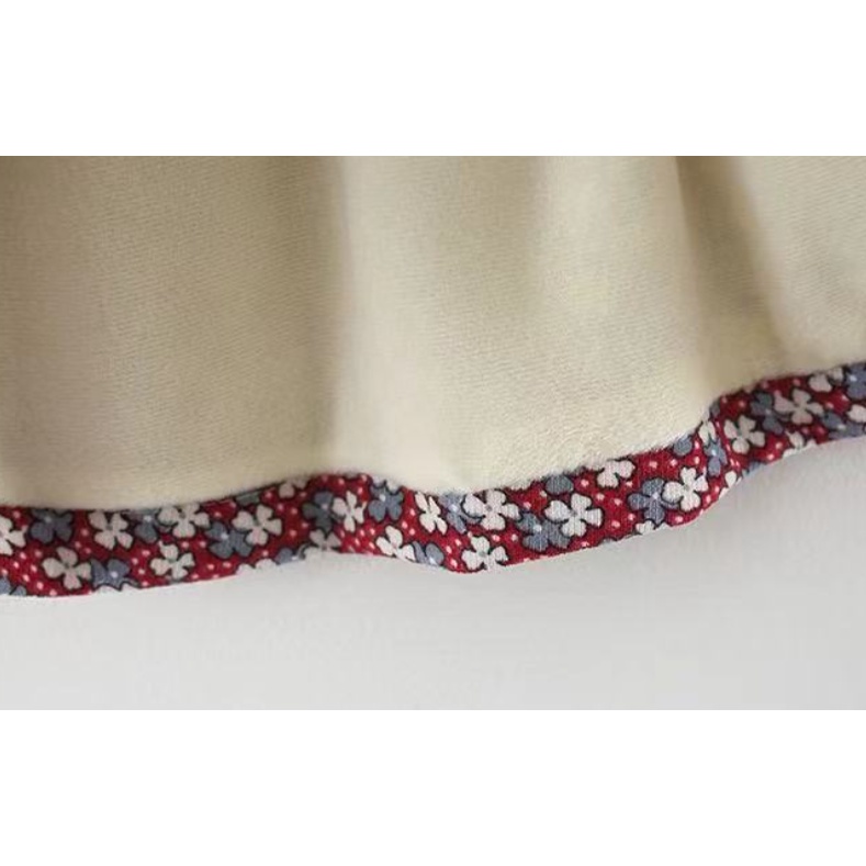 Đầm Công Chúa Tay Dài Đính Nơ Thời Trang Mùa Đông Xinh Xắn Cho Bé Gái