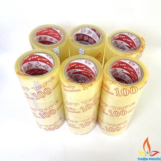 Băng keo trong 100yard khổ 7cm lõi mỏng 3mm dùng cho đóng gói dán thùng - Độ dính 45mic GOHASI