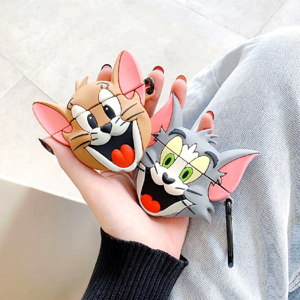 VỎ BỌC AIRPODS TOM &amp; JERRY Case Tai Nghe Không Dây Air-pods 1/ 2/ i12/ Pro