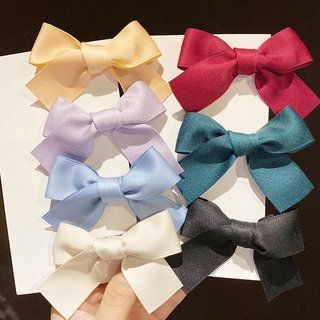 Bộ 2 dây cột tóc + kẹp tóc đính nơ mini đáng yêu cho nữ