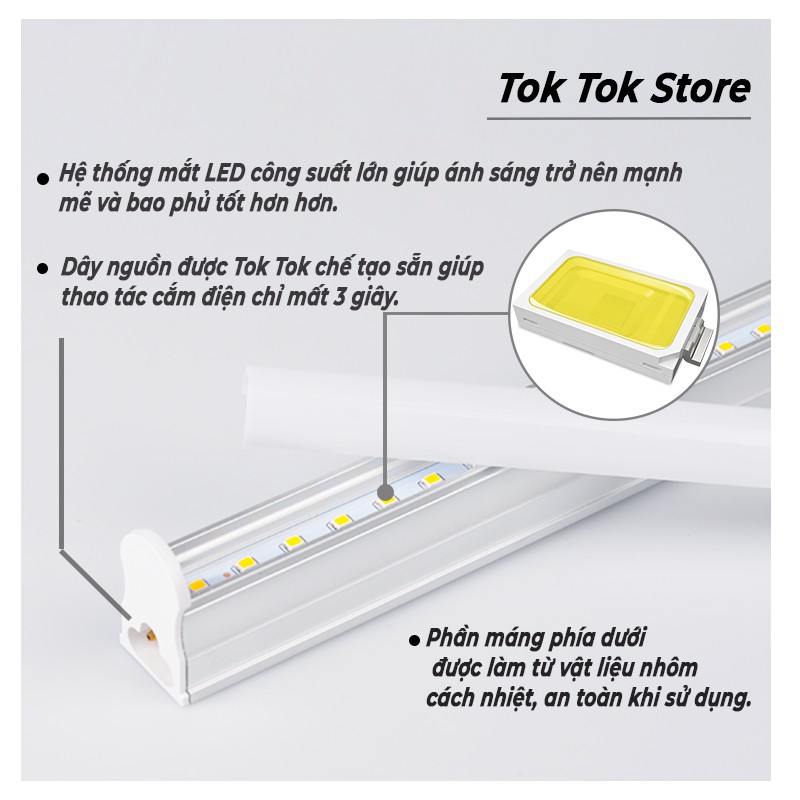 Đèn LED tuýp quay tiktok nhiều màu đèn gậy neon tok tok chuyên nghiệp siêu bền tiện lợi