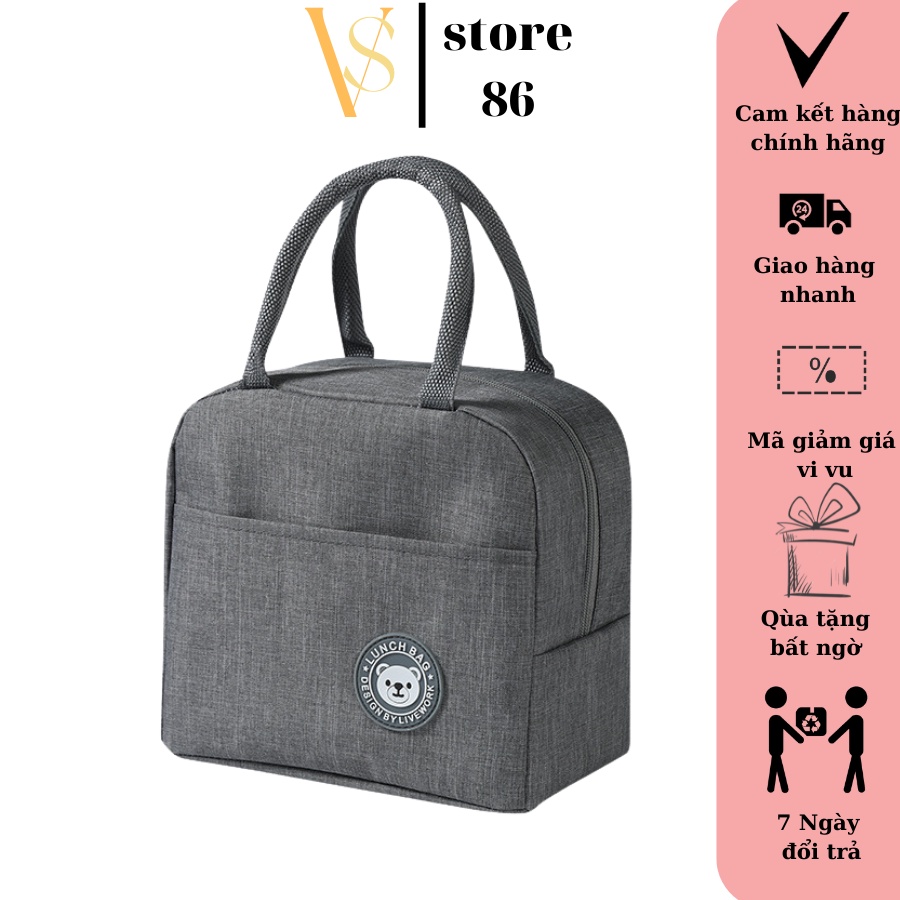 Túi đựng hộp cơm giữ nhiệt chống thấm nước tiện dụng-Giỏ xách đựng hộp cơm đi làm có quai tiện lợi VS STORE
