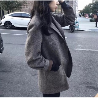 Ulzzang Áo khoác dạ hàn Hàng Order