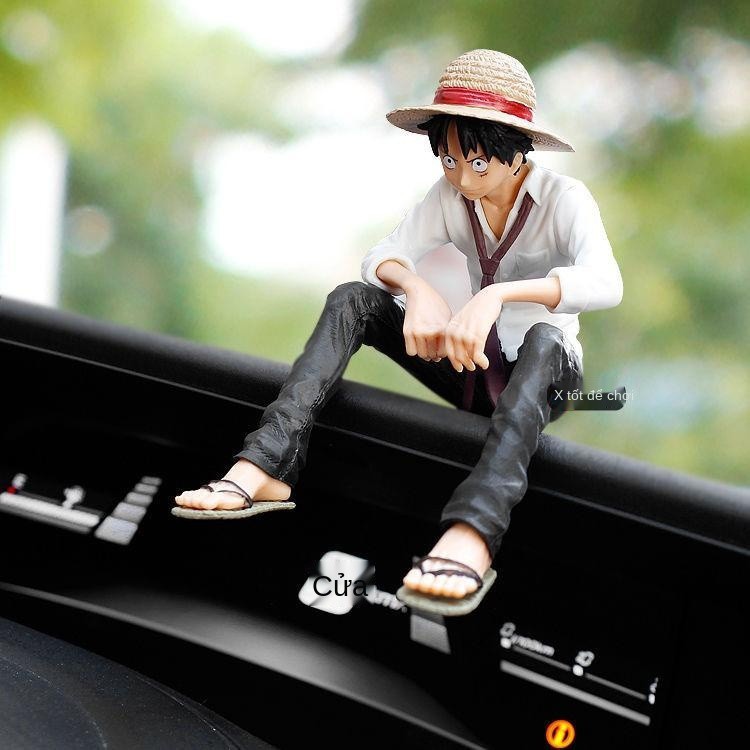 Bàn tay nhỏ để làm One Piece Tư thế ngồi Luffy mô hình anime nữ hoàng đế món quà sinh nhật khung xe