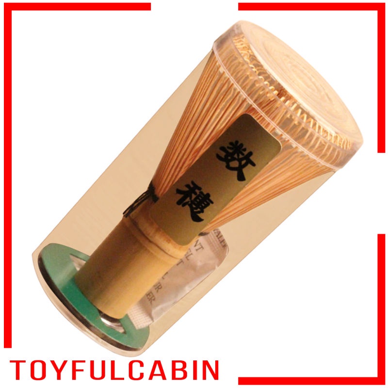 Dụng Cụ Khuấy Bột Trà Xanh Bằng Tre Kèm Muỗng