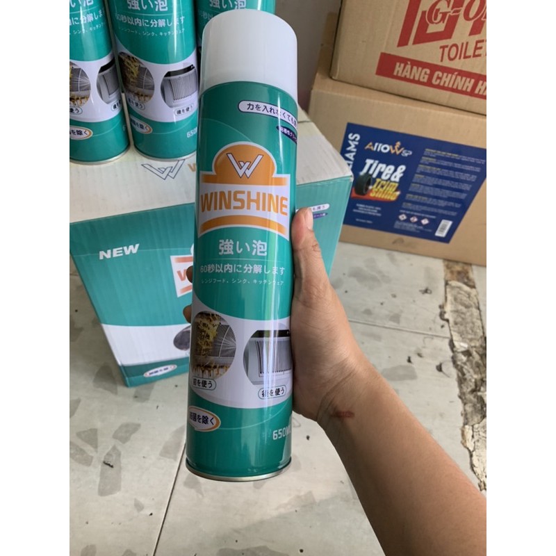 Chai xịt bọt tẩy đa năng Winshine 650ml