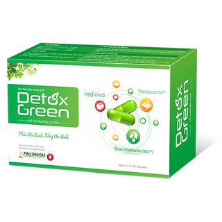 DETOX GREEN SẢN PHẨM THẢI TRỪ ĐỘC TỐ KHỎI CƠ THỂ
