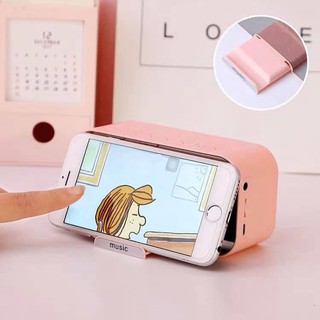 Loa bluetooth mini kèm đồng hồ báo thức HT0095