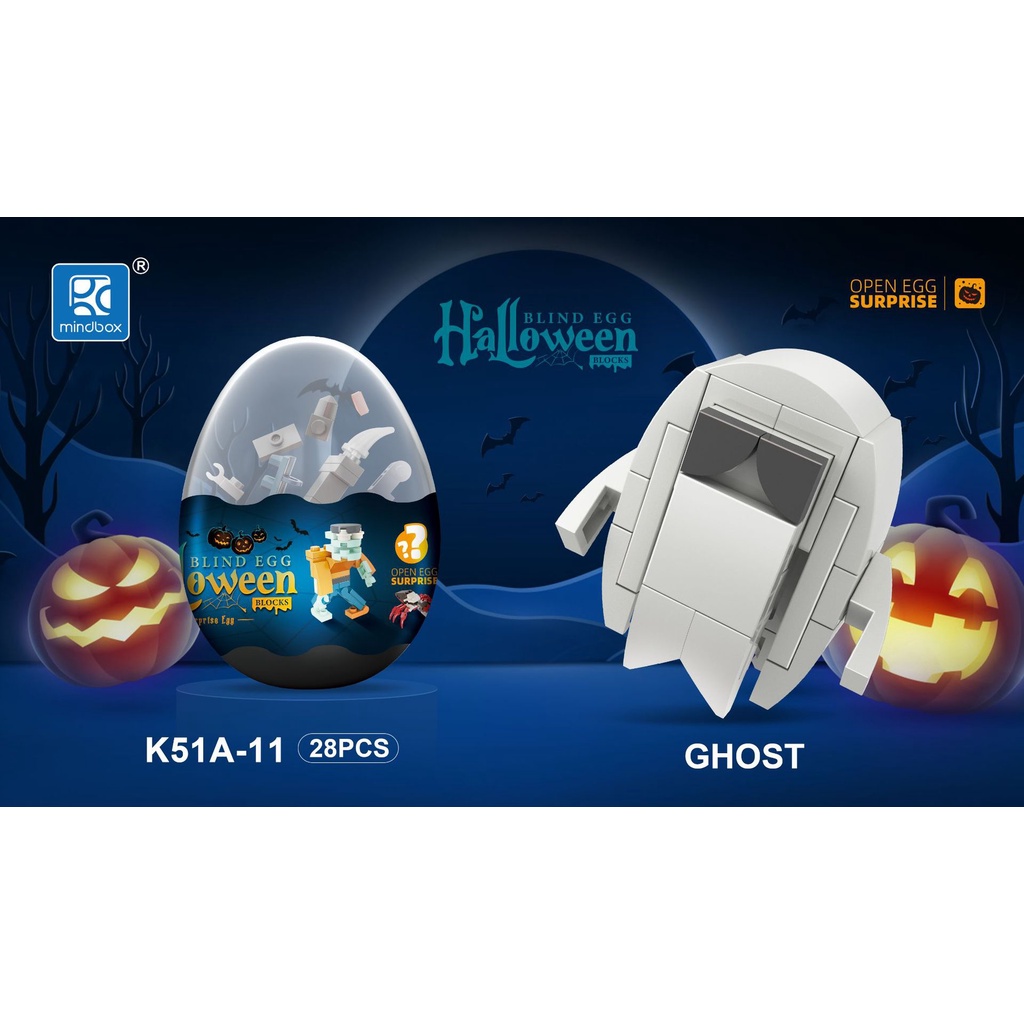 Khối Lego Mini 12 Kiểu Trong 1 Dùng Làm Quà Halloween Cho Bé