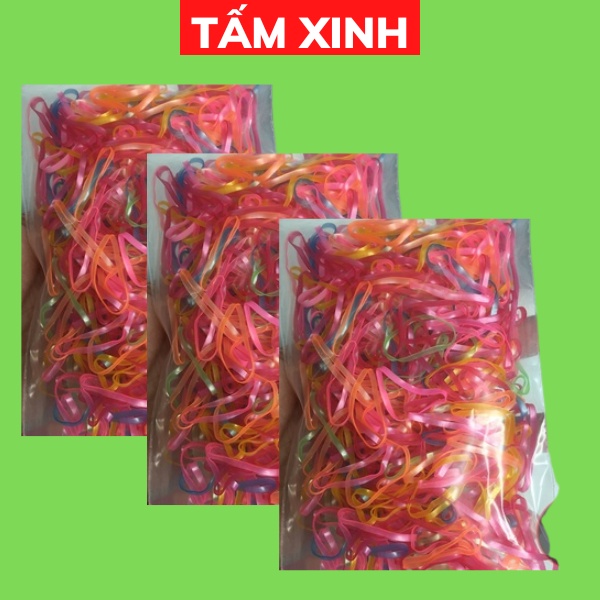 Chun buộc tóc siêu dai nhiều màu, dây nịt buộc tóc