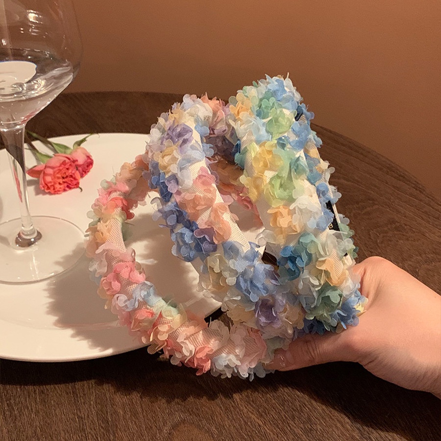 Băng Đô Cài Tóc Phối Lưới Phong Cách Hàn Quốc Ngọt Ngào Thời Trang Mùa Hè Cho Nữ