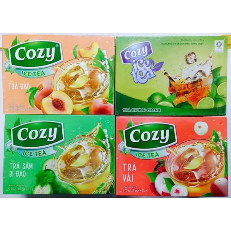Trà Cozy hoà tan Icetea đủ vị 270g - Nguyên liệu pha chế Cloudmart