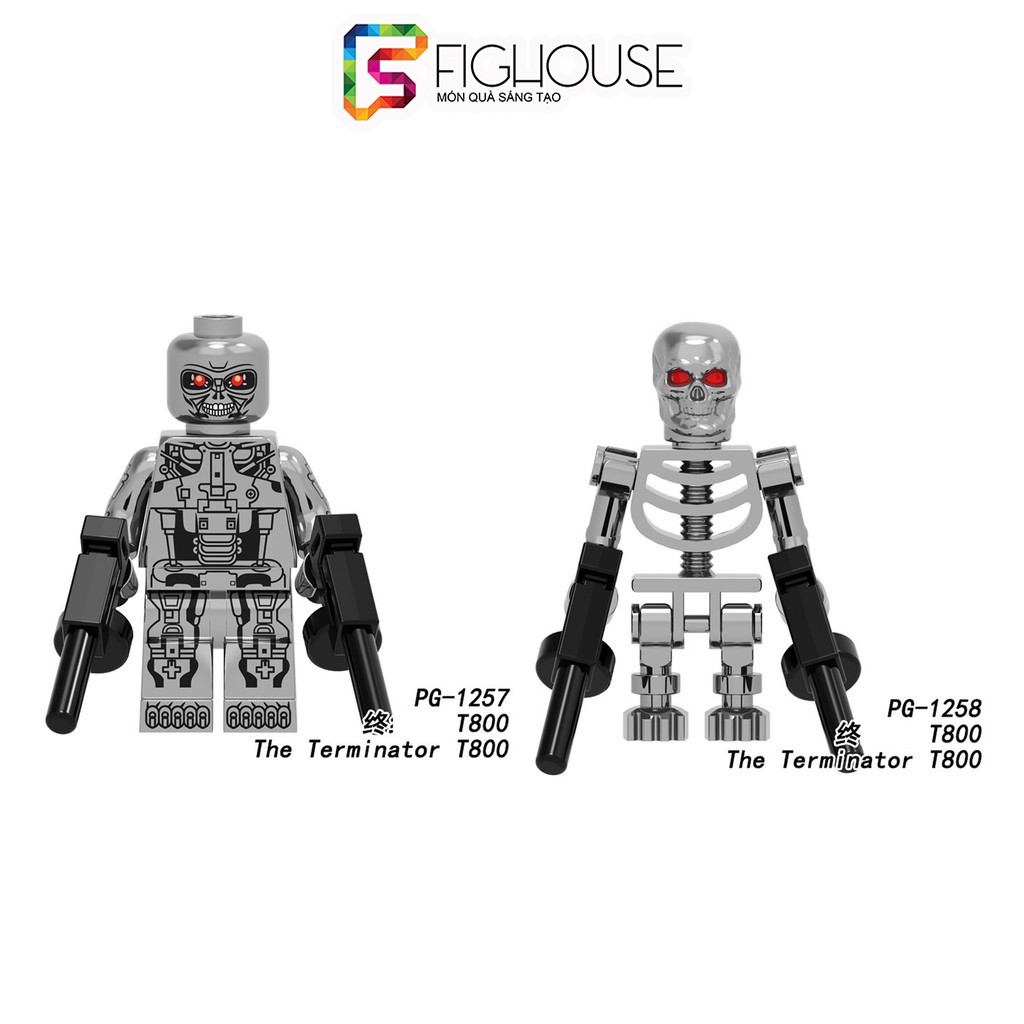 Minifigures Kẻ Hủy Diệt The Terminator Sơn Bóng PG1257 PG1258 - Đồ Chơi Lắp Ráp Xếp Hình [A14]