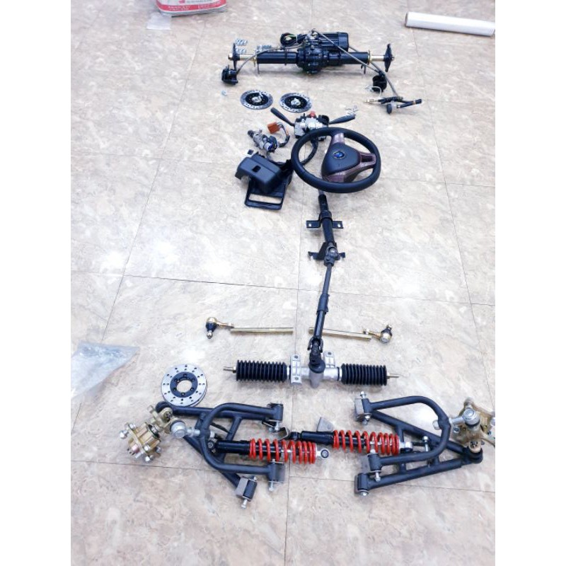 Vô lăng  thước lái .Đồ chế xe 3,4 bánh