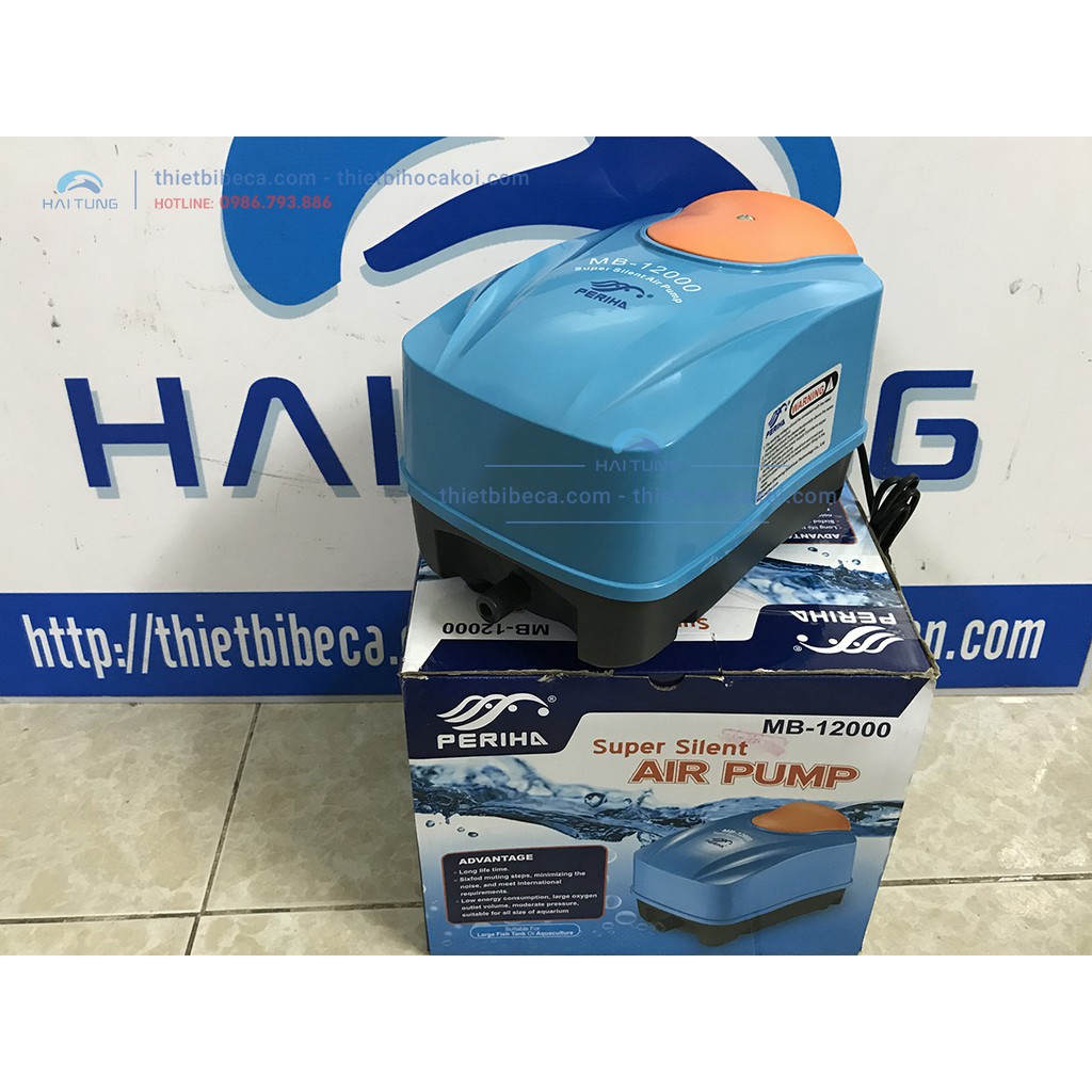 Máy sủi khí oxy hãng Periha MB 4000 - 8000 dành cho hồ cá cảnh
