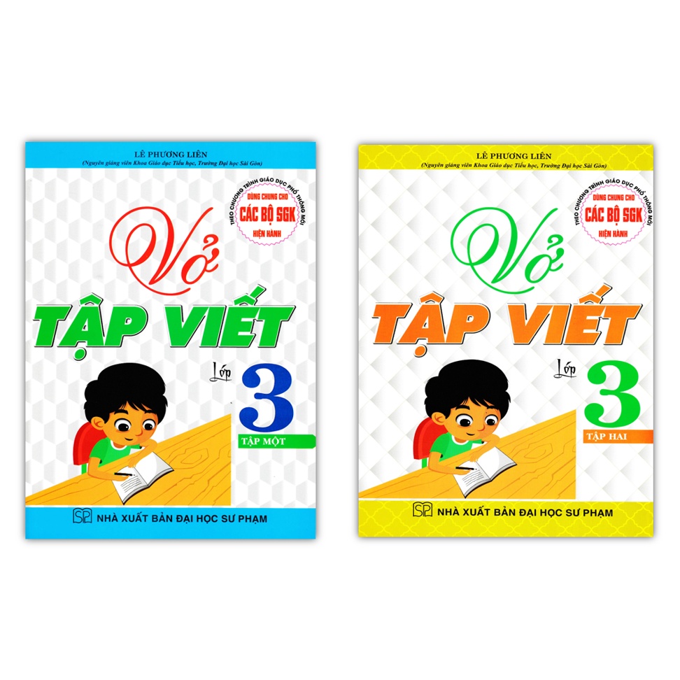 Sách - Combo Vở Tập Viết Lớp 3 - Tập 1 + 2 (Dùng Chung Cho Các Bộ SGK Hiện Hành)